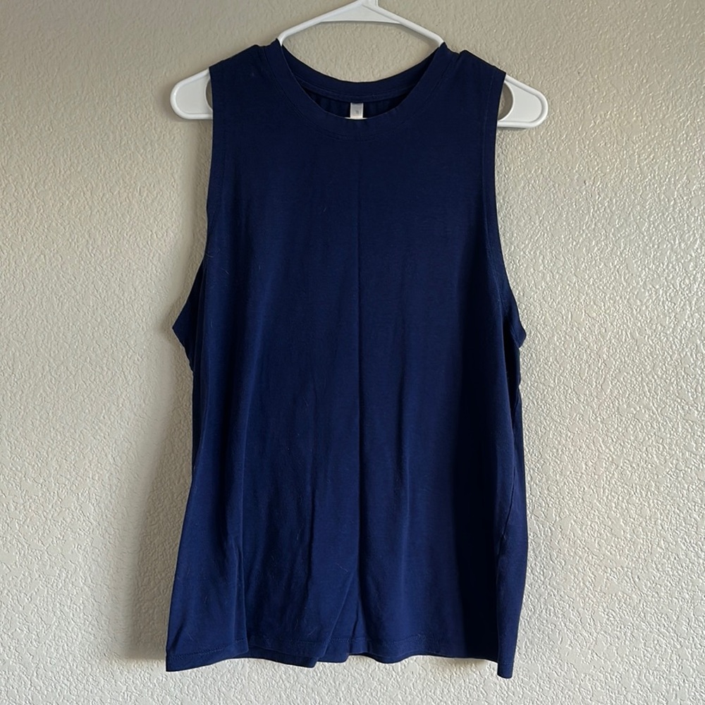 Navy Fabletics Muscle Tee